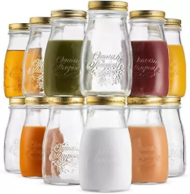 Bormioli Rocco Quattro Stagioni Set Of 12 Glass Canning Mason Jars 6.75 Oz • $34.99