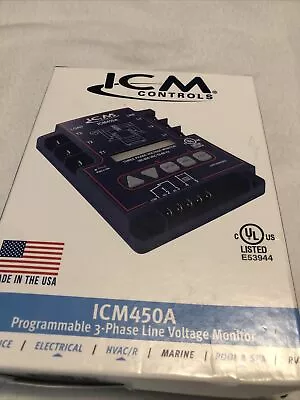 ICM Controls Programmable 3 Phase Line Voltage Monitor ICM450A • $169.99