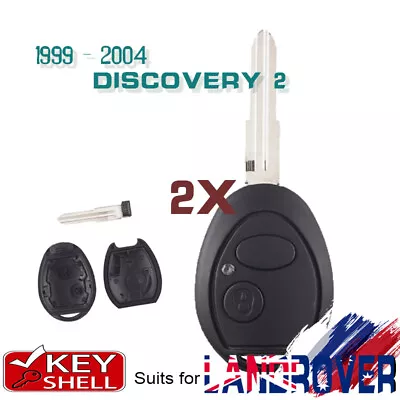 2x Remote Key Shell Fob For Land Rover Discovery 2 1999 2000 2001 2002 2003 2004 • $17.21