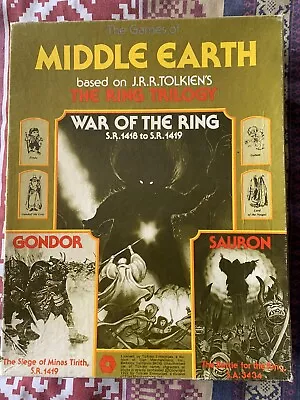 Games Of Middle Earth Boardgame SPI 1977. 100% Complete Part Unpunched LOTR • £38