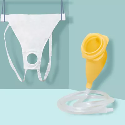 Urine Leg Bag Collector Catheter PORTABLE Men's Urinal 1000ml Urinary Incontinen • $12.20