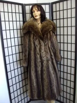 Pre-owned Natural Raccoon Racoon Fur Jacket Coat Woman Women Size 6 Small • $195