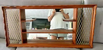 $185 • Buy Mid Century Modern Turner Wall Mirror Shelf Shadow Box Curio Display