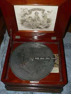 Double-Comb Criterion Music Box - C. 1896 • $5995