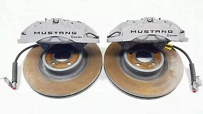 2024 Ford Mustang Gt Left & Right Front Brembo Caliper Brake Pair With Rotor Oem • $599.99