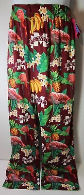 Mississippi State Bulldogs Men’s Medium Hawaiian Floral SOFT Pajama Pants NWT • $35