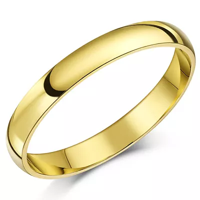 18ct Yellow Gold Ring Extra Heavy Court Wedding Ring Band • £470
