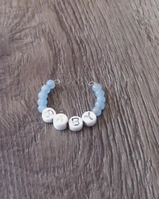 Vintage Blue Beaded Baby Bracelet Hospital Id Bracelet • $13.25