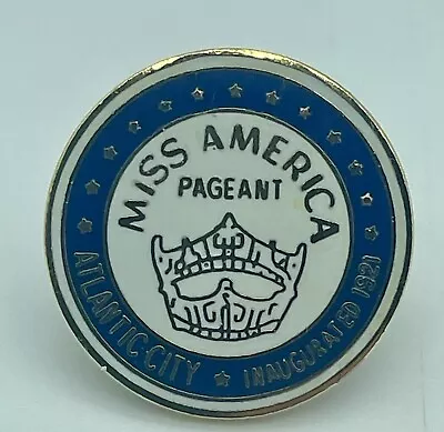 Miss America Pageant Atlantic City  Inaugurated 1921 Vintage Pin Gold Tone • $39.99