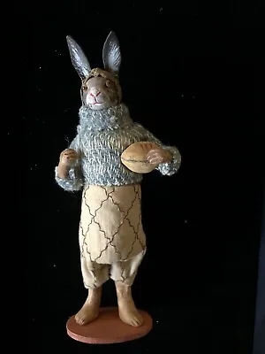 Vintage Germany Easter Rabbit Bunny Football Paper Mache Candy Container -6” • $875