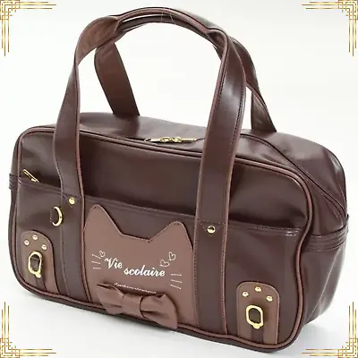 WOMEN BAG Leather Cat Bow Large Capacity Luxury Casual Fashion Shoulder Handbag • £67.59