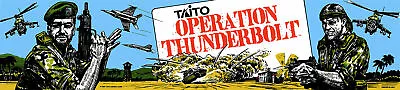 Operation Thunderbolt Arcade Marquee For Reproduction Header/Backlit Sign • $15.75