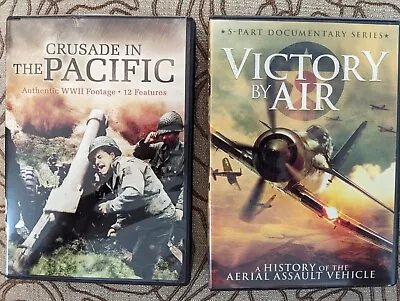 $2.25 • Buy WW II DVDs Victory By Air- 5-Part Documentary  + Crusade In The Pacific 