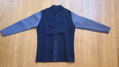 $18.99 • Buy REALON Neoprene Full Zip 2mm LS Wetsuit Top MEDIUM SURF Kayak SWIM Snorkel
