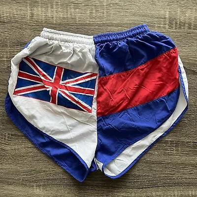 Soark Mens Running Shorts England Flag Nylon Track Sprinter 1.5  Inseam Size S • $29.99