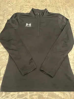 Under Armour Black Challenger Zip Up Medium Men’s Sports Wear Gym Wear • £10.99