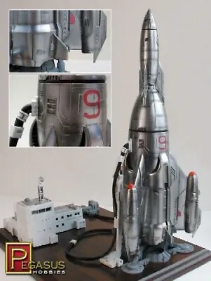 Pegasus Hobby 9103 1:350 Mercury 9 13-1/2  Tall Rocket Ship • $33.72