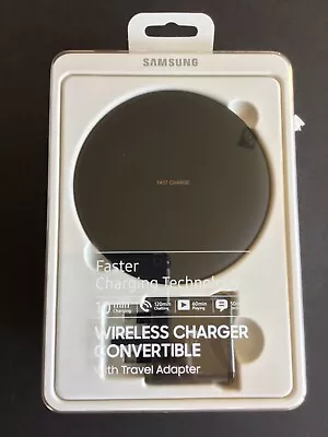 Samsung Wireless Fast Convertible Charger With Travel Adapter Black • £30