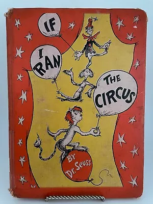 If I Ran The Circus Dr. Suess 1956 1st Ed. Ex Library Book Orange Cover Vtg RARE • $39.99