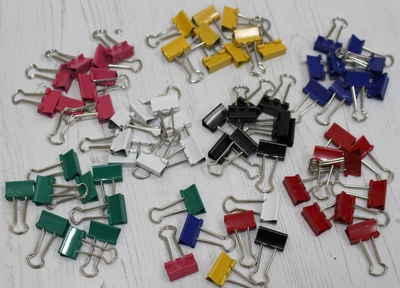 £3 • Buy Bulldog Foldback Clips 19mm Letter & Binder In 9 Coloured Options 10 20 30 Clips