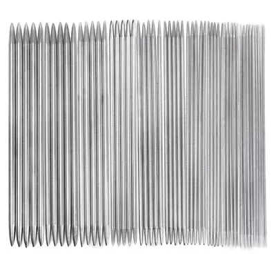35 Pcs Knitting Stainless Steel Double-Pointed 20CM Knitting Set Scarf Handwork • $11.45