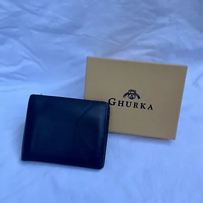 Ghurka/Marley Hodgson/Card Case/Billfold/Ghurka/Leather/Wallet/Black • $44.99