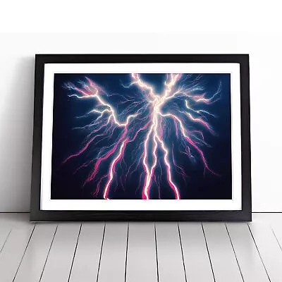 Righteous Lightning Bolt Wall Art Print Framed Canvas Picture Poster Decor • £14.95