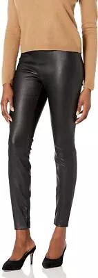 Women's Vince Brown Leather Ankle Zip Leggings Pants Size S NWTS • $199.99