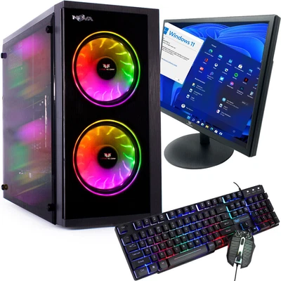 £419.95 • Buy Gaming PC Bundle I7 I5 Desktop Gaming Computer PC 16GB RAM GTX 1650 Windows 11