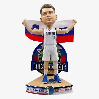 Luka Doncic Mavericks/Slovenian National Flag Int /144 SOLD OUT FOCO Bobblehead • $93.75