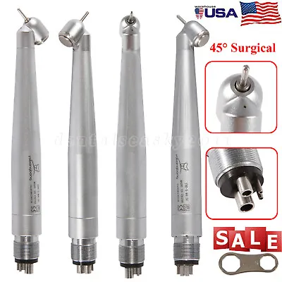 NSK Style Dental 45 Degree Surgical High Speed Handpiece Push Button 4Hole YCM4 • $21.70