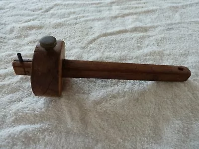 Vintage Mortise Gauge Wood Scribe Wood & Brass Carpentry Woodworking Tool • $25