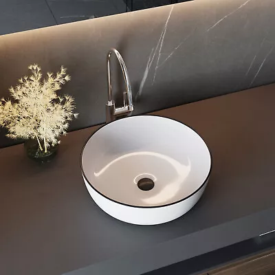 £49.95 • Buy Ceramic Bathroom Vanity Wash Basin Sink Countertop Round Rectangular Waste Kit