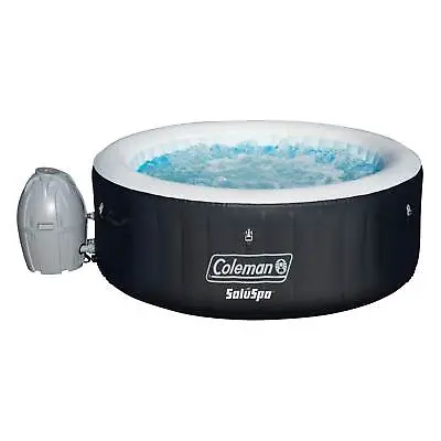 Coleman SaluSpa 4 Person Portable Inflatable Spa Hot Tub Black (For Parts) • $340.49