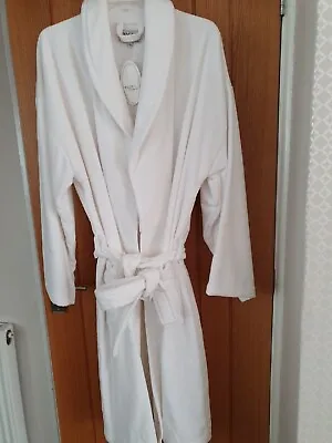 £29.99 • Buy Brand New Waites White Soft Cotton Velour Terry Towelling Dressing Gown L/xl