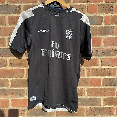 £22.99 • Buy Chelsea Umbro Men's 2004 Black Away Football Shirt Jersey Small S John Terry 26