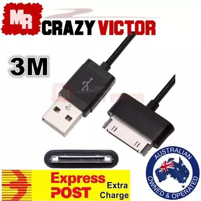 3m 30 Pin Charger Charging Cable For Samsung Galaxy Tab Tablet P3110 P5110 P7320 • $6.95