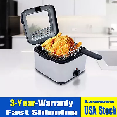 Deep Fryer French Fries Machine Household Fryer Multi-function Mini Fryer 2.5L • $42.99