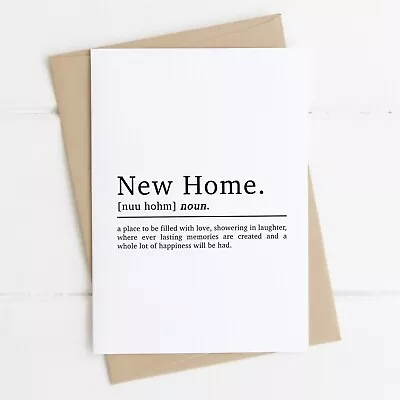 £3 • Buy New Home Definition Congratulations Card New House Housewarming Cards For Friend