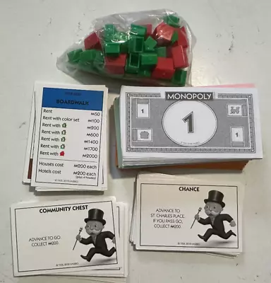 Monopoly Lot Money Houses Hotels Chance Community Chest Property Cards • $8.99