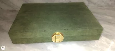 Green Corduroy Magnetic Backgammon Set • $23