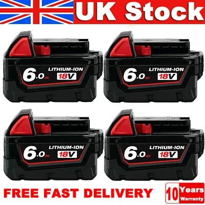 18V Replace For Milwaukee M18 B6 18Volt NEWEST 6.0Ah Li-ion Battery 48-11-1860 • £16.59