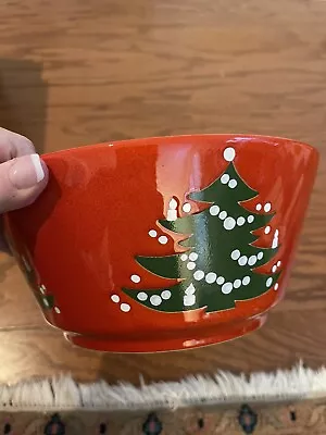 Vintage Waechtersbach Red Christmas Tree  ~9x4” Serving Bowl Germany • $22