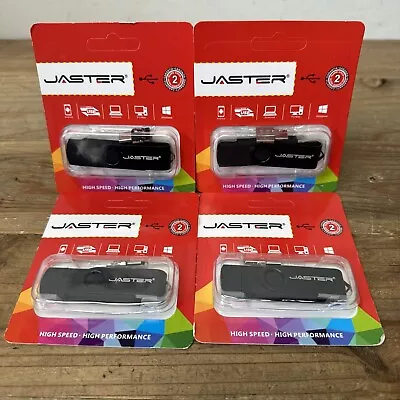 LOT OF 4! Jaster 16GB USB USB-C Micro USB Flash Drive High Speed Black • $12