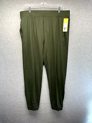 All In Motion Womens Athletic Pants Size Large Dark Green Lightweight NWT • $11.99