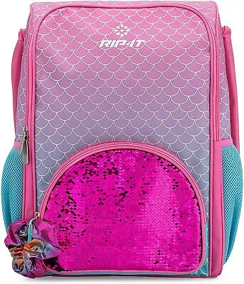 RIP-IT | Girls Softball Backpack | Emma Collection | Pink & Aqua With Mermaid Pa • $48.17