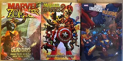 Marvel Zombies Set Of 3 Oversized HC 1st Print HTF OOP Dead Days 2 Wolverine Vs • $60