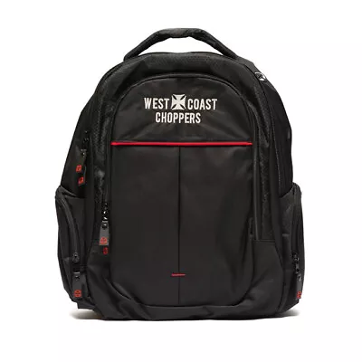 Westcoast Choppers Black Backpack Motorcycle Bag • $115.44