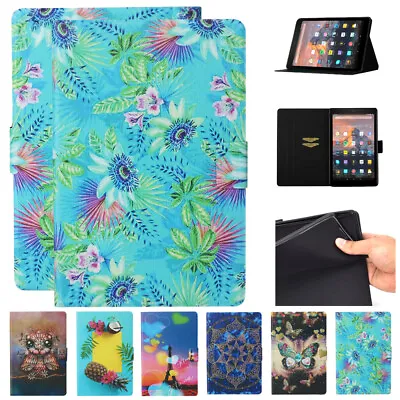 For Amazon Fire HD 8 Inch 8th 2018 2017 Tablet Folio Case Cover Stand Wake Sleep • $11.99