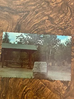 Postcard The Equator Stone At Perry Maine • $0.99